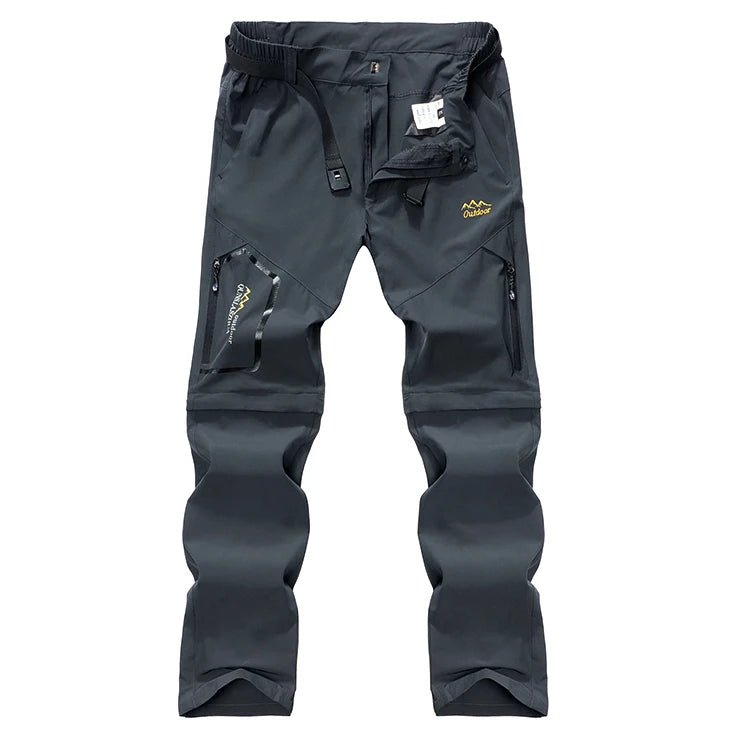 Men's Lightweight Convertible Cargo Tactical Pants Zip off Outdoor Hiking Stretch Work Pants Trekking Camping Trousers