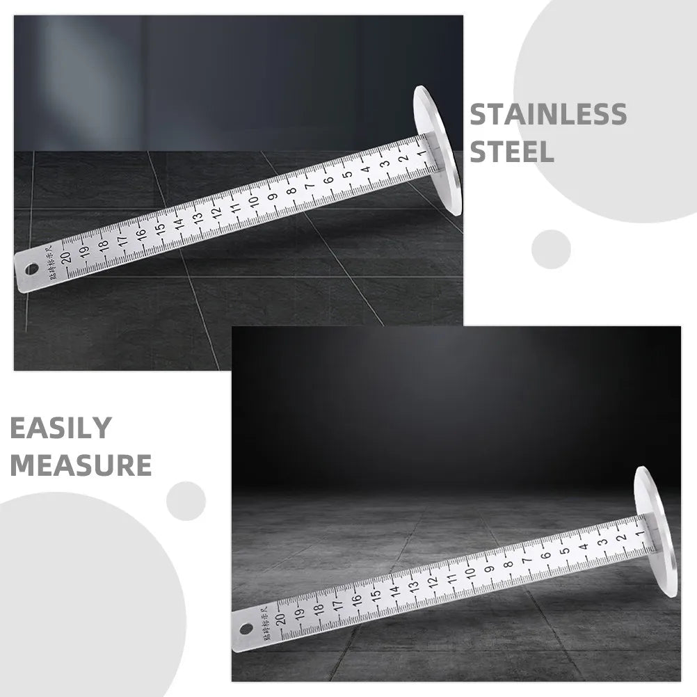 Stainless Steel Precision Level Tool Tiling Level Ruler Floor Tile Contour Measuring Positioning for Home Renovation