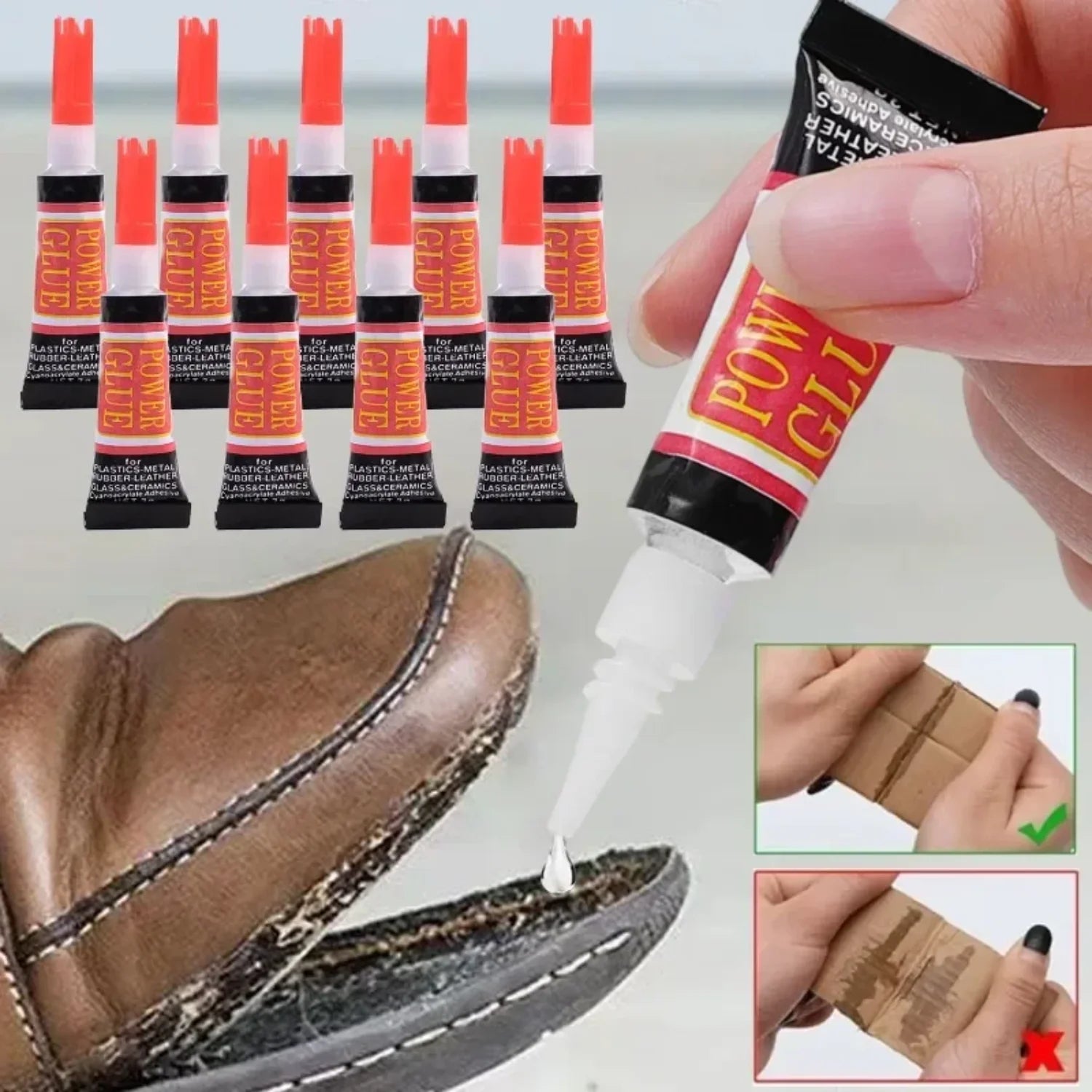 1-60PCS 502 Instant Strong Glue Super Liquid Glue for Wood Rubber Metal Glass Leather Cyanoacrylate Adhesive Nail Gel