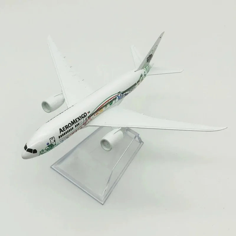 16cm Airplane Model B787 Airways Aircraft 1/400 Scale Alloy Metal B787 Mexican Air AEROMEXICO Plane Model Aviation Miniature toy
