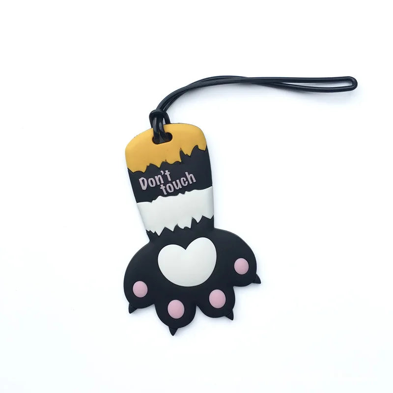 Macaron Colored Cat Paw Luggage Tag Check-in Anti Loss Ornament, Containing Various Types of Luggage Tags