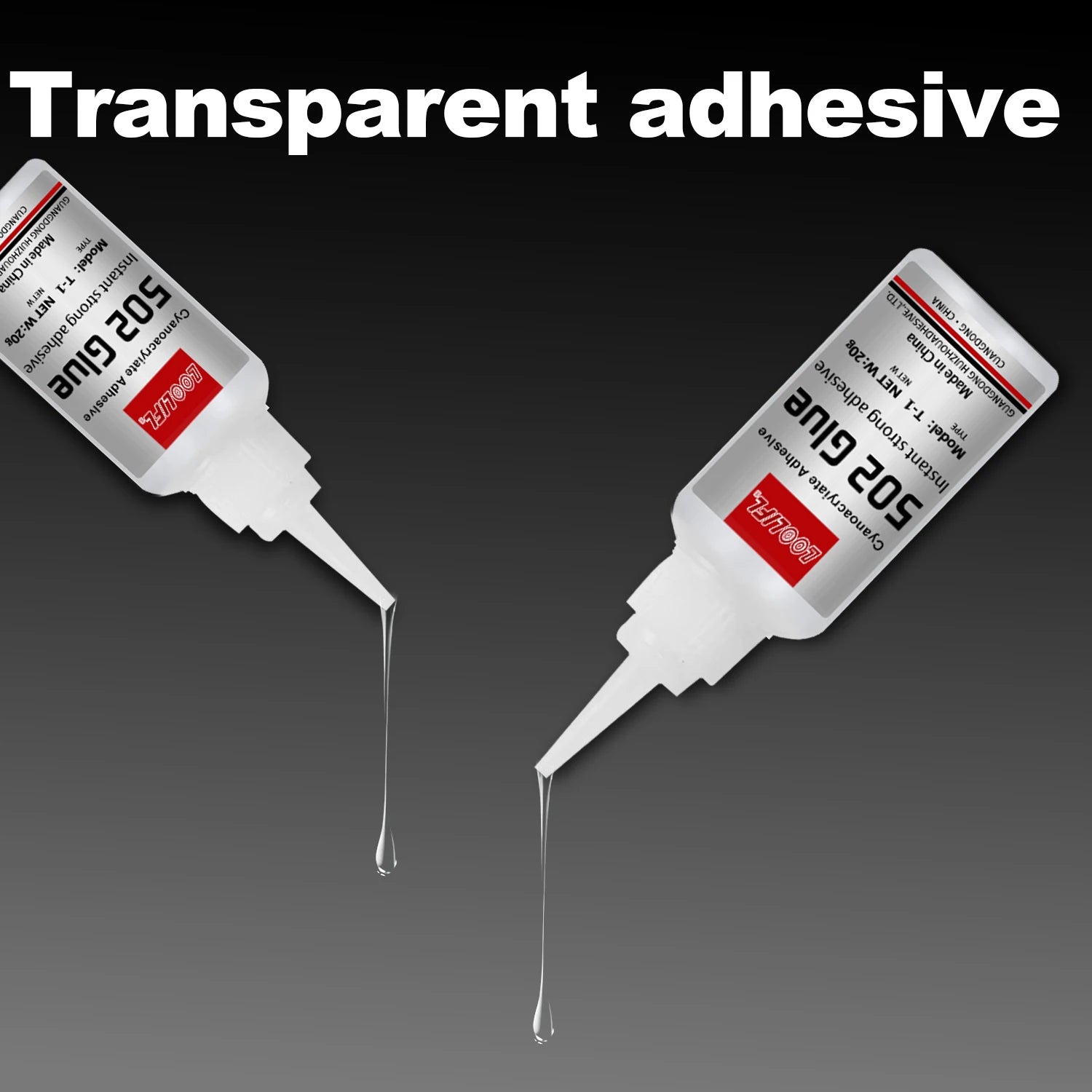 502 Instant Super Glue Transparent Fast Drying Cyanoacrylate Liquid Adhesive Universal Repair Glue for Glass Ceramic Craft