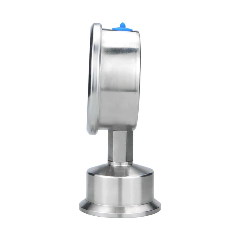 Diaphragm Pressure Gauge Stainless Steel Integrated Sanitary Vacuum Gauge 60mm 50.5 Connection-40-200°