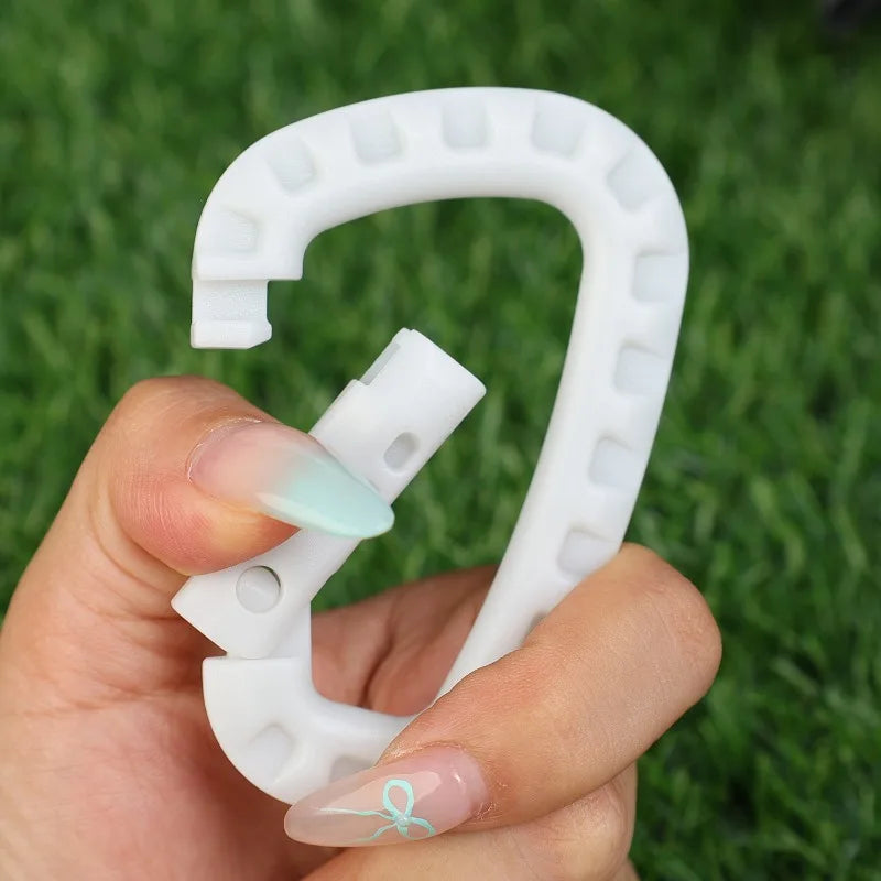 Luminous Lightweight Hook Glow in The Dark Outdoor Climbing Camping Backpack Tactical Hanging Buckle Ring D EDC Equipment Tools