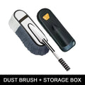 SEAMETAL Microfiber Car Cleaning Brush Set Telescopic Long Handle Dust Removal Mop Bristles Car Wash Brush Storage Box Kits