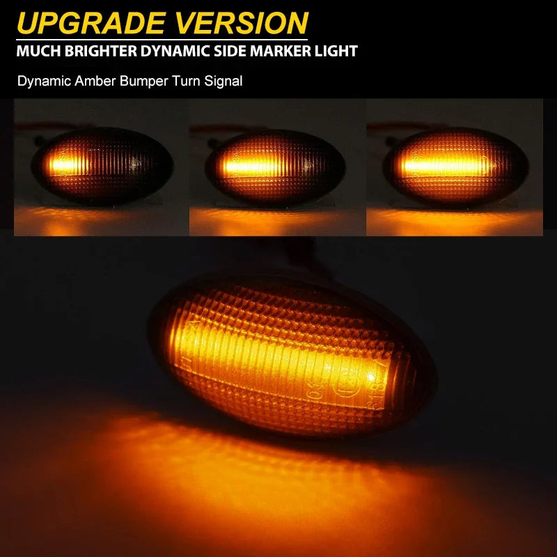 For Mini Cooper R50 R53 2002-2006 Dynamic LED Turn Signal Side Marker Light For Mini Cooper R52 2004-2008 LED Side Repeater Lamp