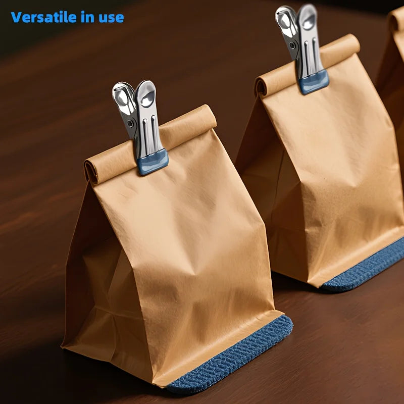 1/10pcs Multifunctional  Metal Clips: Sealing & Windproof clothes pins, Multipurpose Sealing Clips  Fixed Clamp 5.5x2.2cm