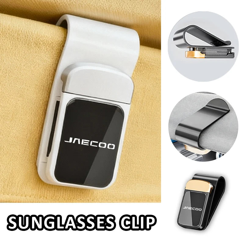 For JAECOO Car Sun Visor Glasses Holder Eyeglass Mount Compact Clip Interior Accessories J7 PHEV J8 2WD AWD