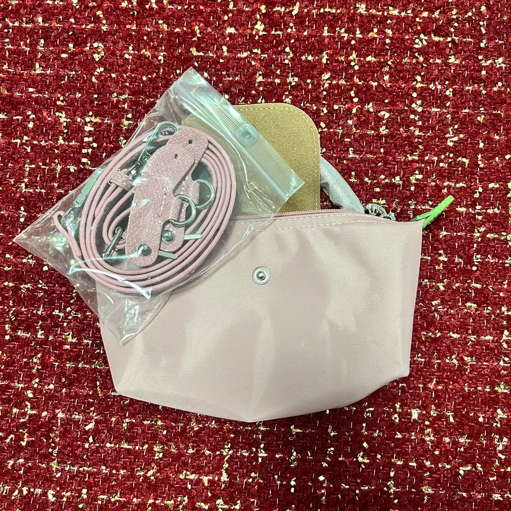 2026 Classic Women's Mini Dumpling Bag Waterproof Nylon Crossbody Phone Bag Single Shoulder Handbag Daily Travel Lightweight Bag