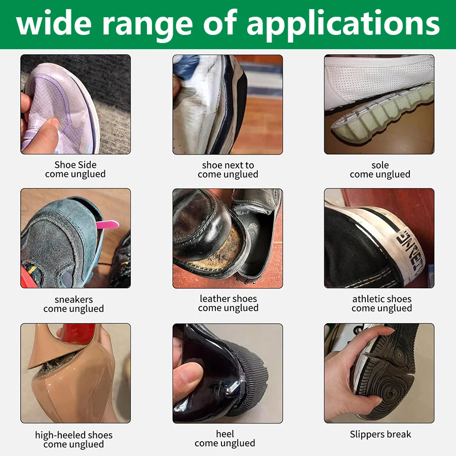 1-3pcs CA Shoe Repair Glue, Clear Fast-Drying Waterproof Flexible Adhesive for Sneakers Boots Leather Shoes Sole Repair