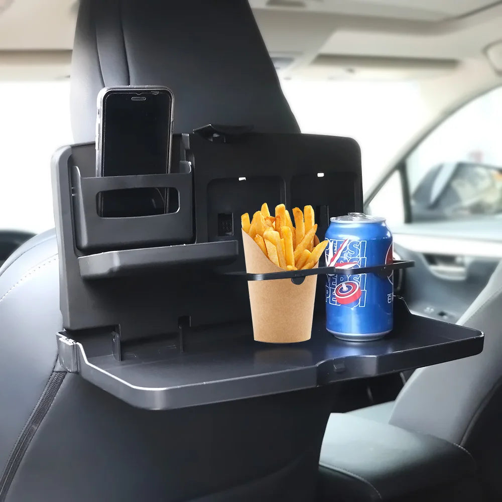 Car Folding Food Cup Tray Dining Table Drink Holder Auto Accessories Backseat Cup Holder Car Interior Storage Shelf