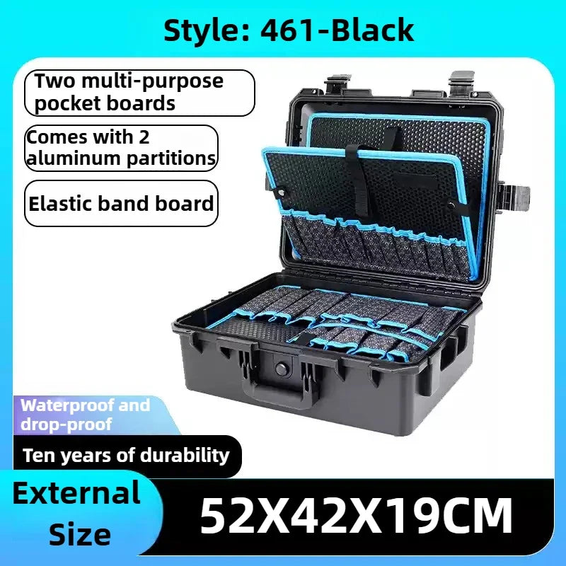 Portable Tool Case Electronic Toolbox Professional Organizer Box for Workers Multi-purpose Storage Cases Tools Accessories