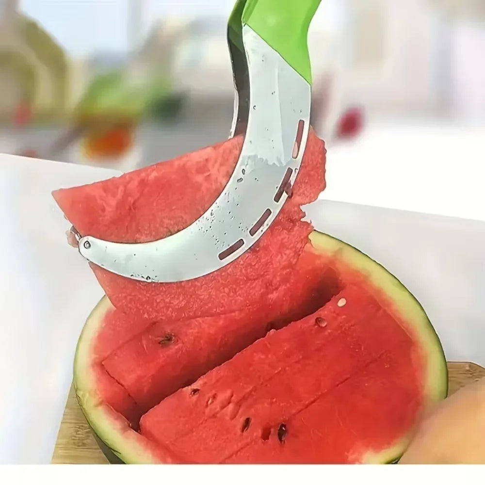 Watermelon slicer, stainless steel cutter, cutter, pitaya, papaya and soft fruit cutter