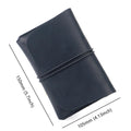 Rope Full Grain Cowhide Leather Long Purse Passport Crazy Horse Genuine Leather Travel Wallet for Men Passport Caesar Cover