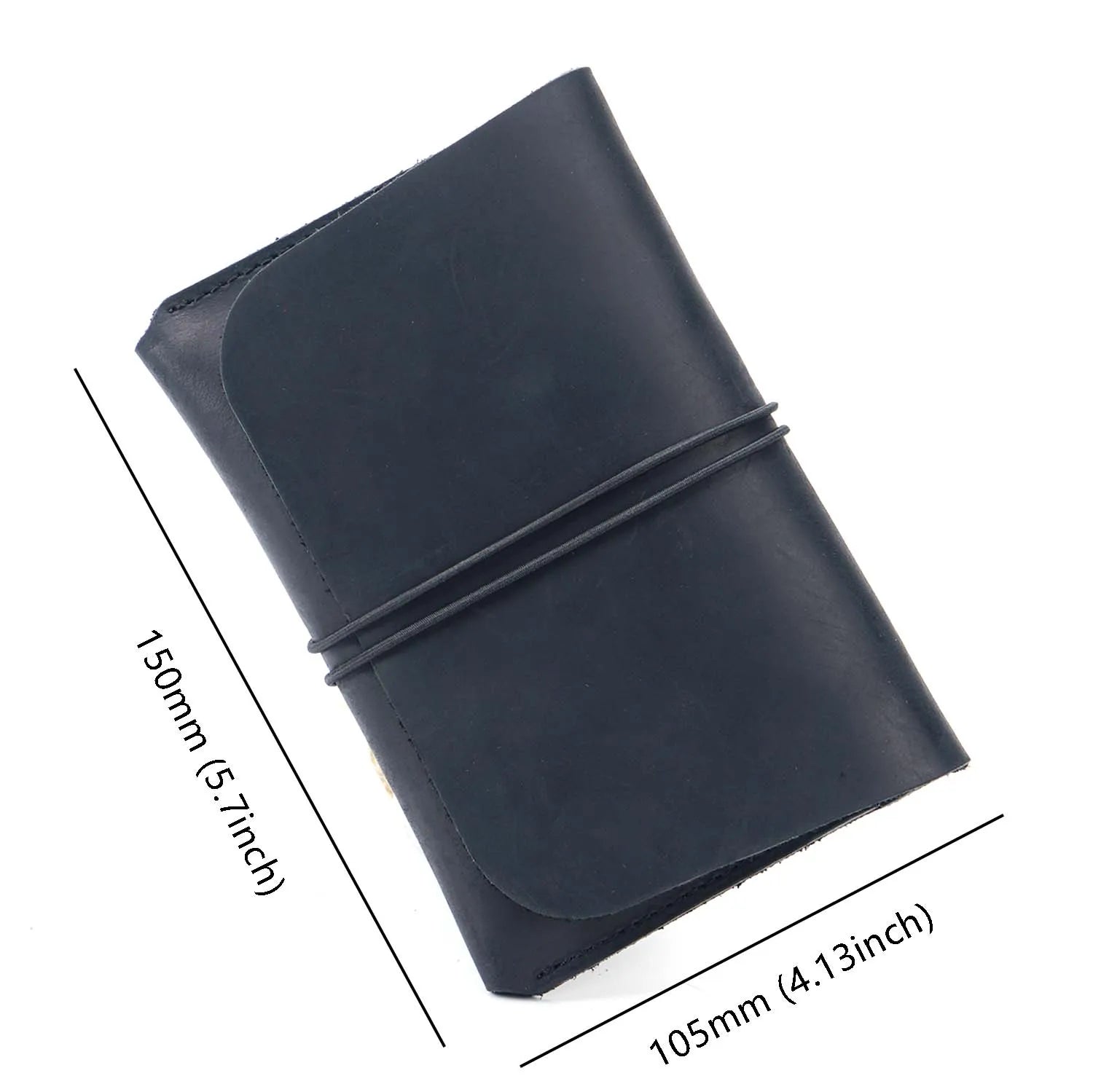Rope Full Grain Cowhide Leather Long Purse Passport Crazy Horse Genuine Leather Travel Wallet for Men Passport Caesar Cover