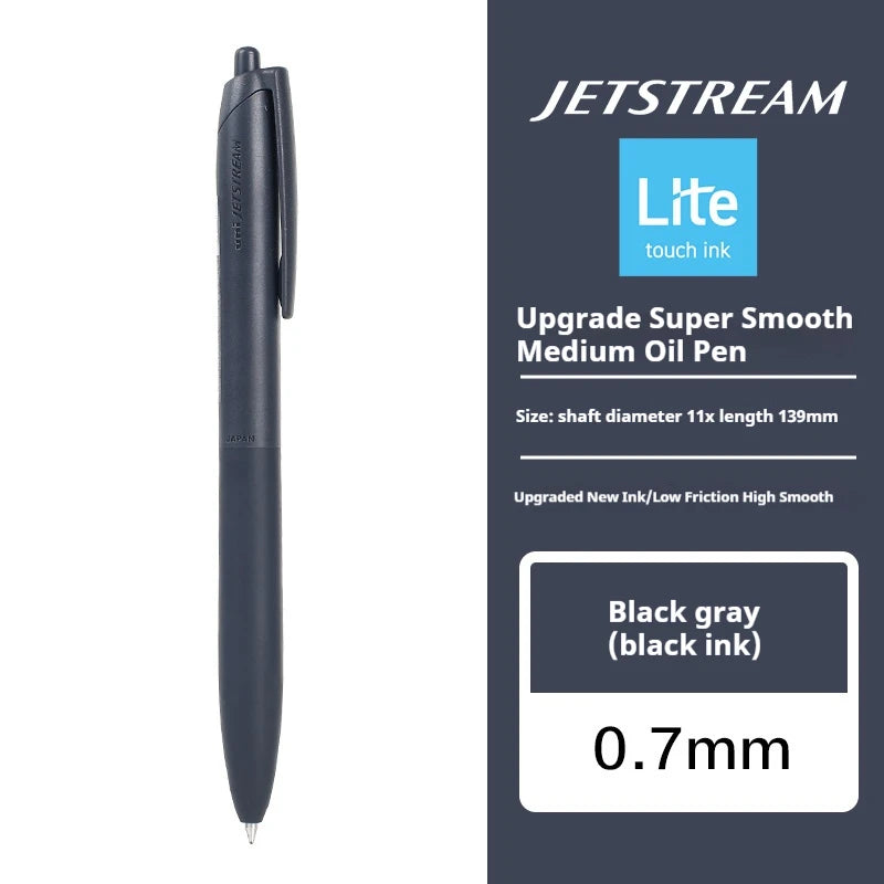 Uni Permanent Ballpoint Pen Jet Stream Anti-slip Cloudy Recycled Eco Shell Friction Super Smooth Ink Oil Pens Portable Supplies