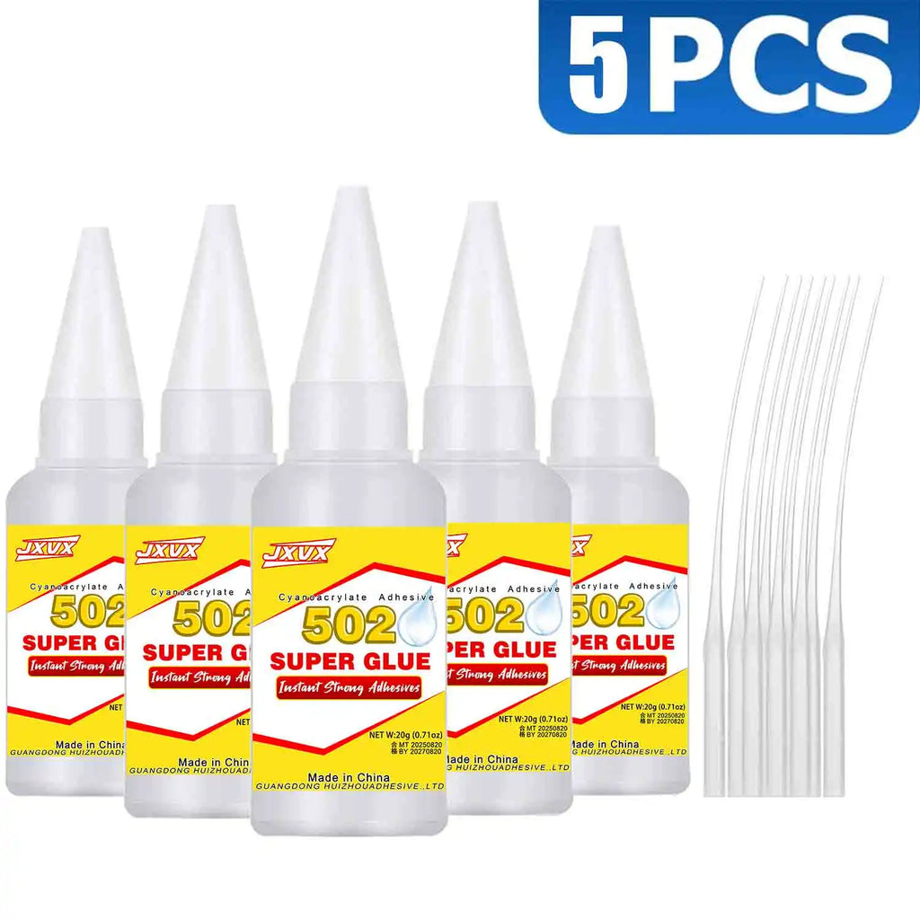 5pcs 20mL 502Extra Strong Super Glue Instant Adhesive Fast Dry For Home Decor Party Decoration Resin Art Silicone Mold Bonding .