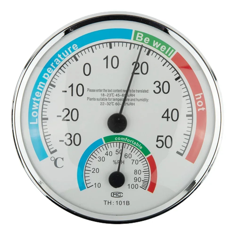 Garden Décor Thermometers Home Office -30-50° 2in1 ABS Fahrenheit/Celsius(℉/℃) Hygrometer Infinite Wall Hanging