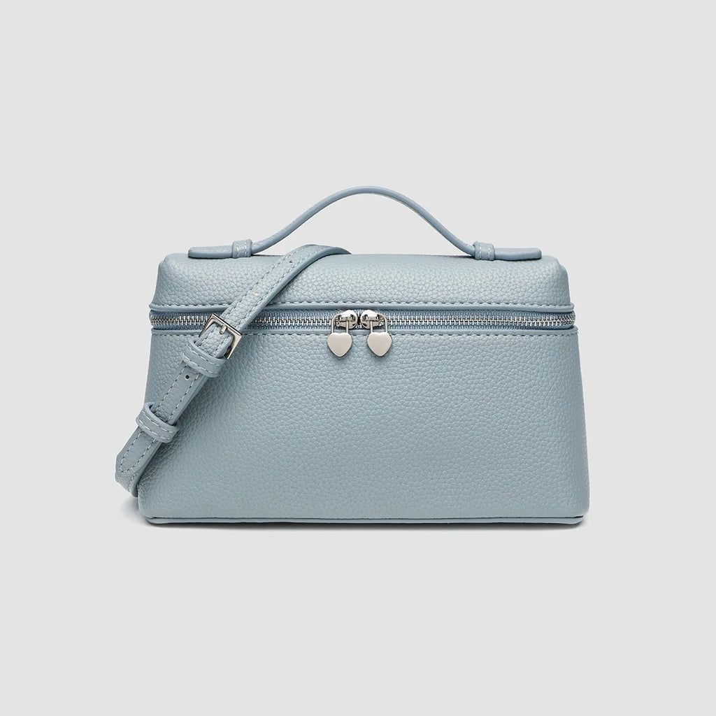 Customized name: pu leather texture, ins style lunch box bag, women's bag, new ostrich pattern commuter handbag, crossbody bag