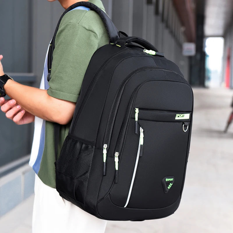 Men's Backpack - Large Capacity, Adjustable Shoulder Straps, Multiple Compartments,Suitable for School, Travel, and Work, Casual