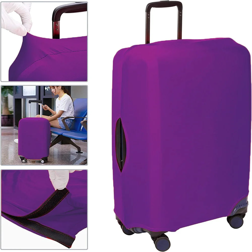 For 18-32 Inch Luggage Cover Suitcase Protector Travel Accessories Unlimited Rose Gold Stretch Fabric Dust Cover Trolley Case
