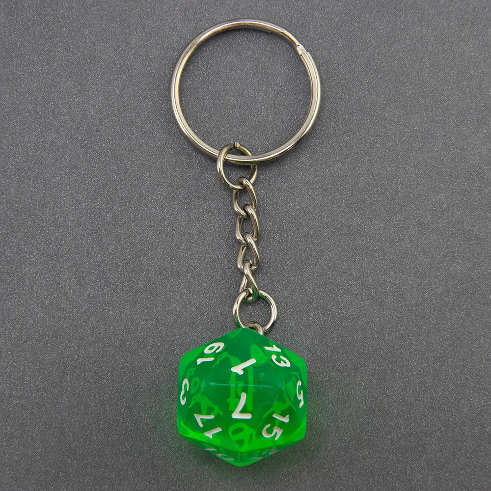 DND Game Dice Keychain RPG Lucky Dice Keyring DND Game Souvenirs Fashion Bag Pendant DND Game Lover Gift