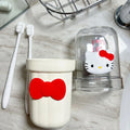 Sanrio Hello Kitty Travel Toothbrush Cup Hygienic Compact Toothbrush Doll Box Luxurious Business Travel Essential Toothbrush Cup