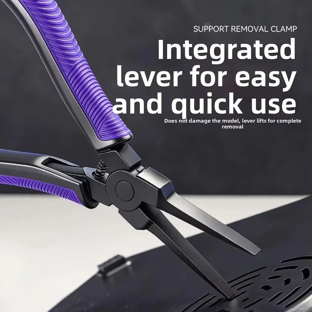 Ultralight CR-V Alloy Steel 3D Printing Support Removal Pliers with Ergonomic Comfort Grip and Flat Head Precision Cutting
