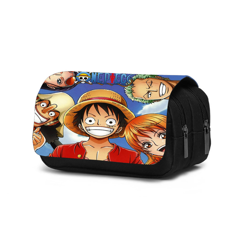 ONE PIECE Monkey D. Luffy Pencil Case Large Capacity Stationery Organizer Bag for Men, Women and Students Pen Bag Best Gift
