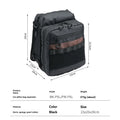 CAMPINGMOON Cheap Black BK-PL Multi-functional Headrest Bag for Car Seating with Glasses Pocket and Built-in Storage Organizer