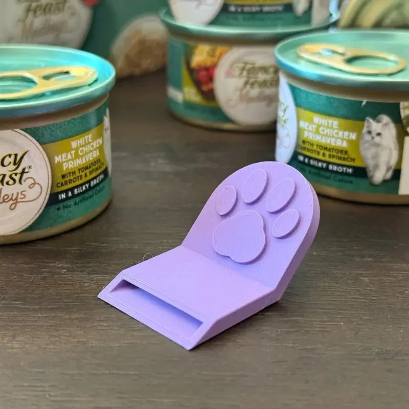 Durable Plastic Pet Can Opener - Non-Slip Kitchen Tool with Handle, Easy Clean for Dog Cat Food Cans (1Pc)
