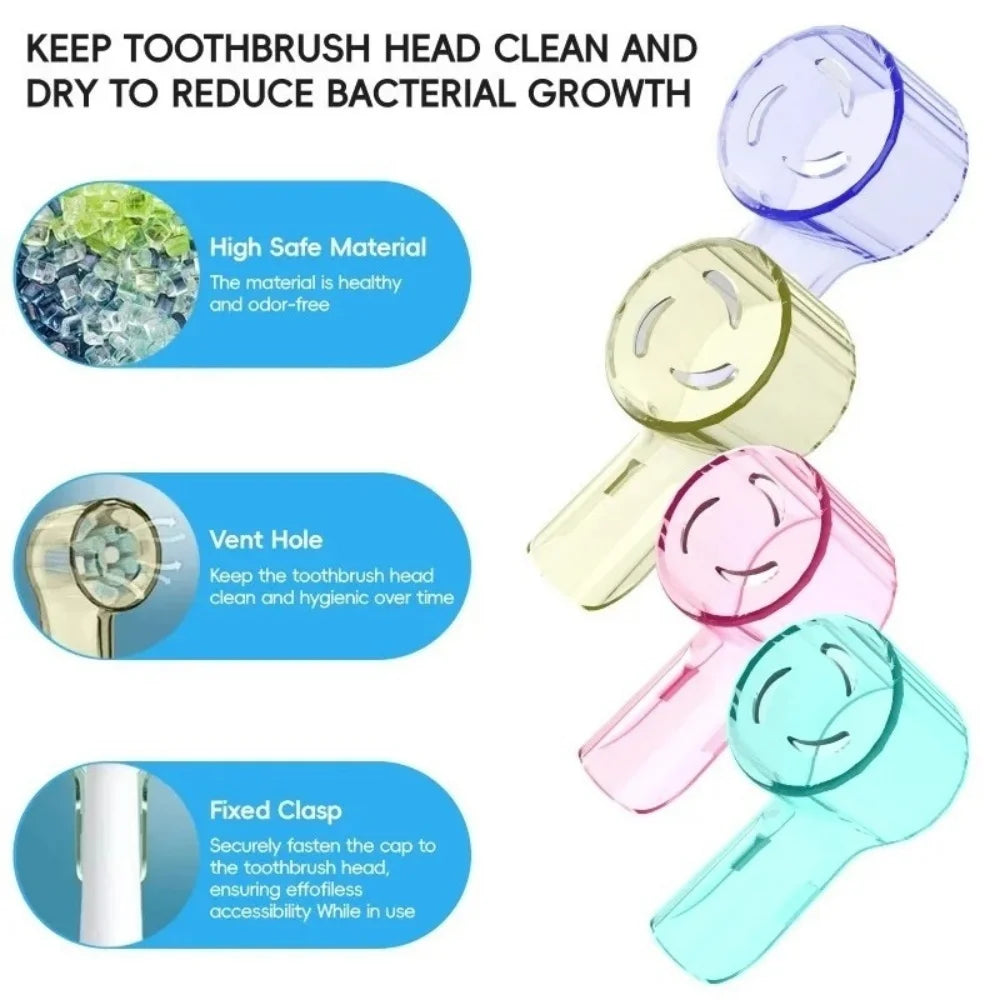 Dustproof Toothbrush Head Covers for Braun Oral-B & IO Series Electric Toothbrush Replacement Heads Toothbrush Travel Case