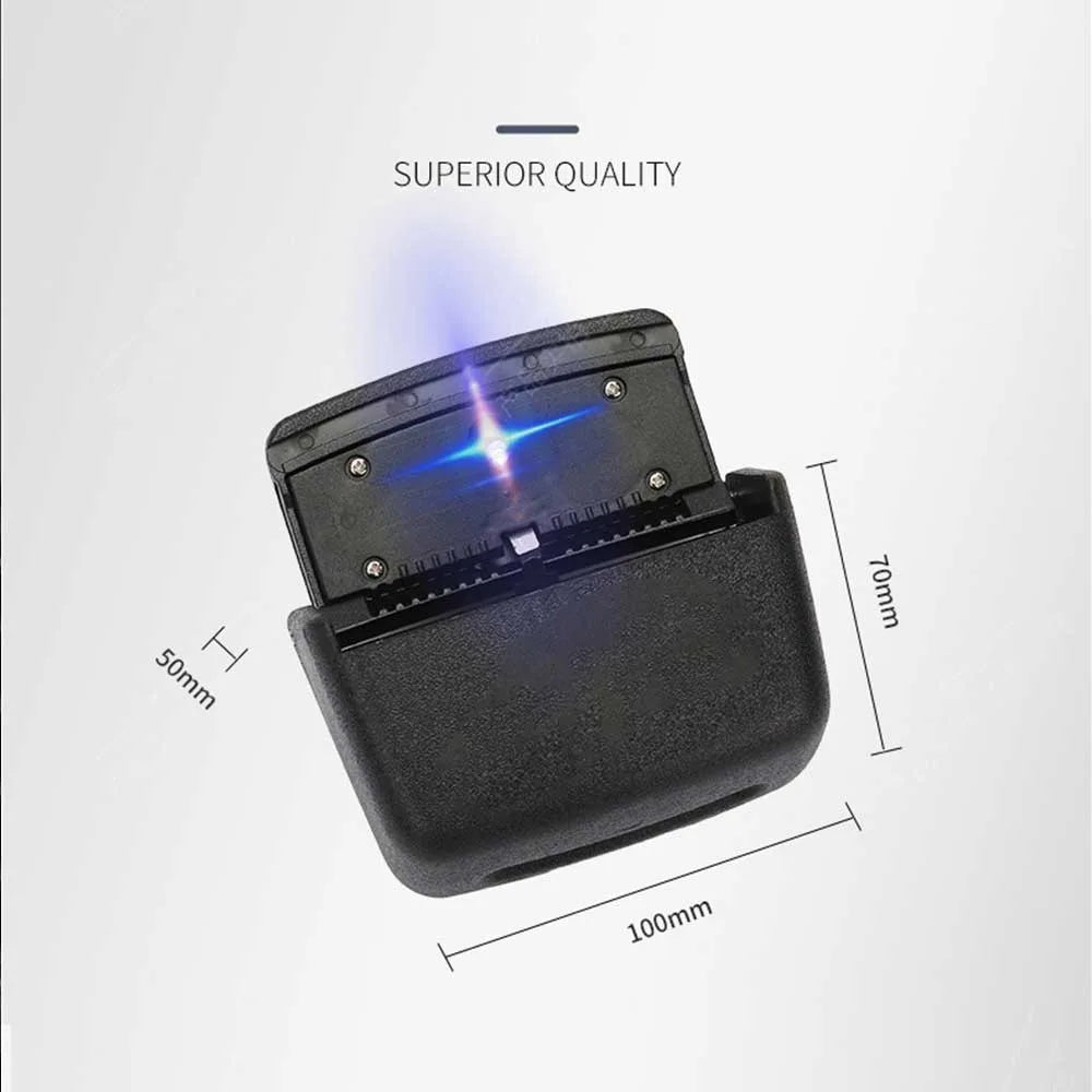 Mini Car Trash Bin With Led Lights Auto Cigarette Smokeless Portable Ash Tray With Cover Creative Multi-function Car Storage