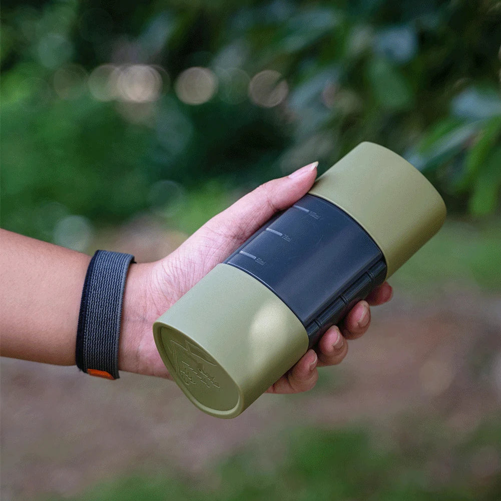 3 In 1 Outdoor Camping Seasoning Dispenser Bottle BBQ Picnic Seasoning Can Seal Portable Storage Kitchen Utensils Cooking Set