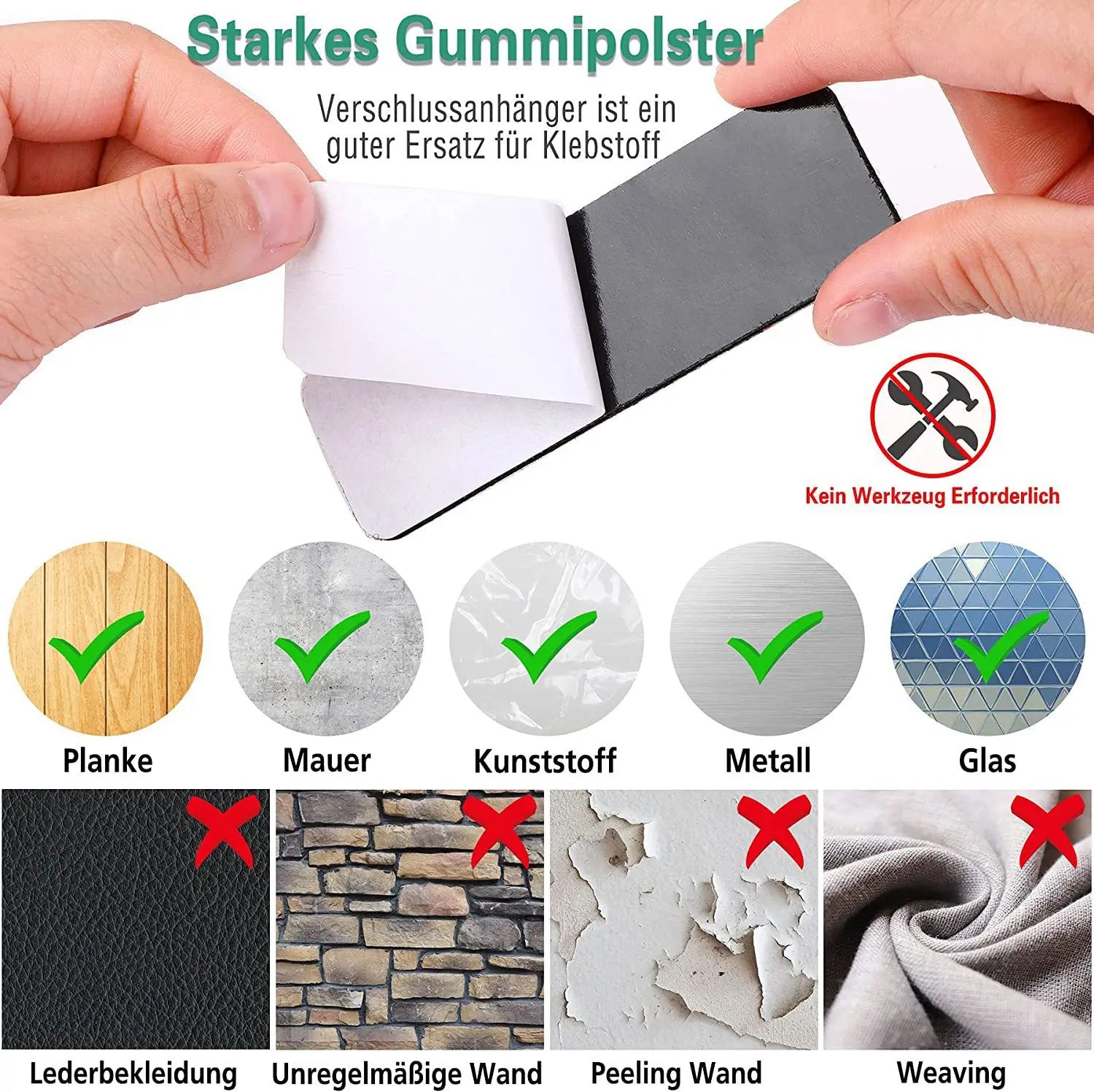 Nylon Self Adhesive Round Sticker Hook and Loop Fastener Tape Strong Double Sided Self Adhesive Carpet Anti Slip Mat Black 3cm
