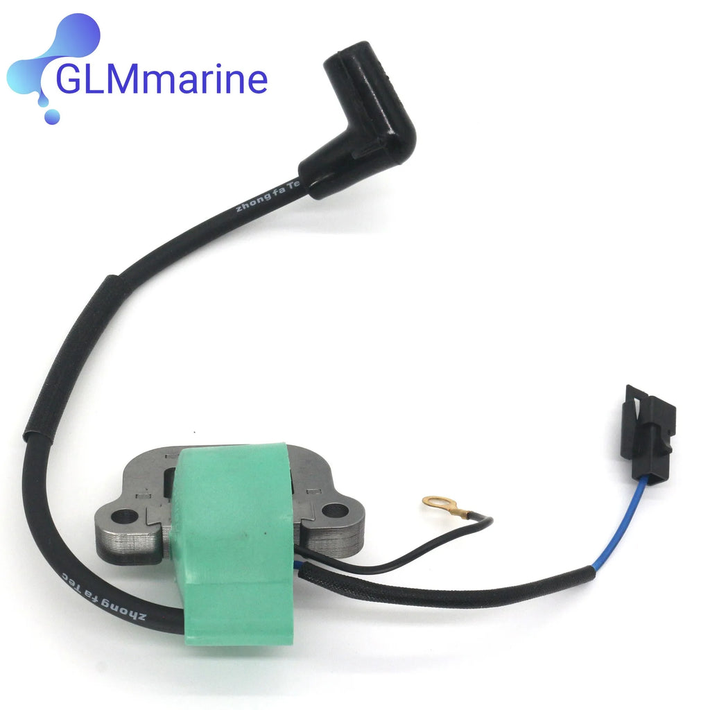 Ignition Coil Assembly for OMC Johnson Evinrude 9.9 15 40 Hp Outboards Engines Coil 502880 581407 0581407 18-5196