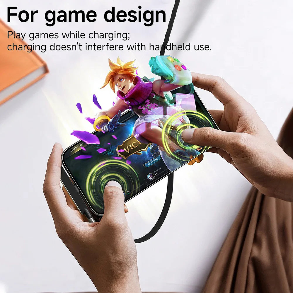 240W Fast Charging Cable Foldable Mobile Phone Holder Type C to Type C Data Cable PD Usb C Cable with Type C to type C Adapter