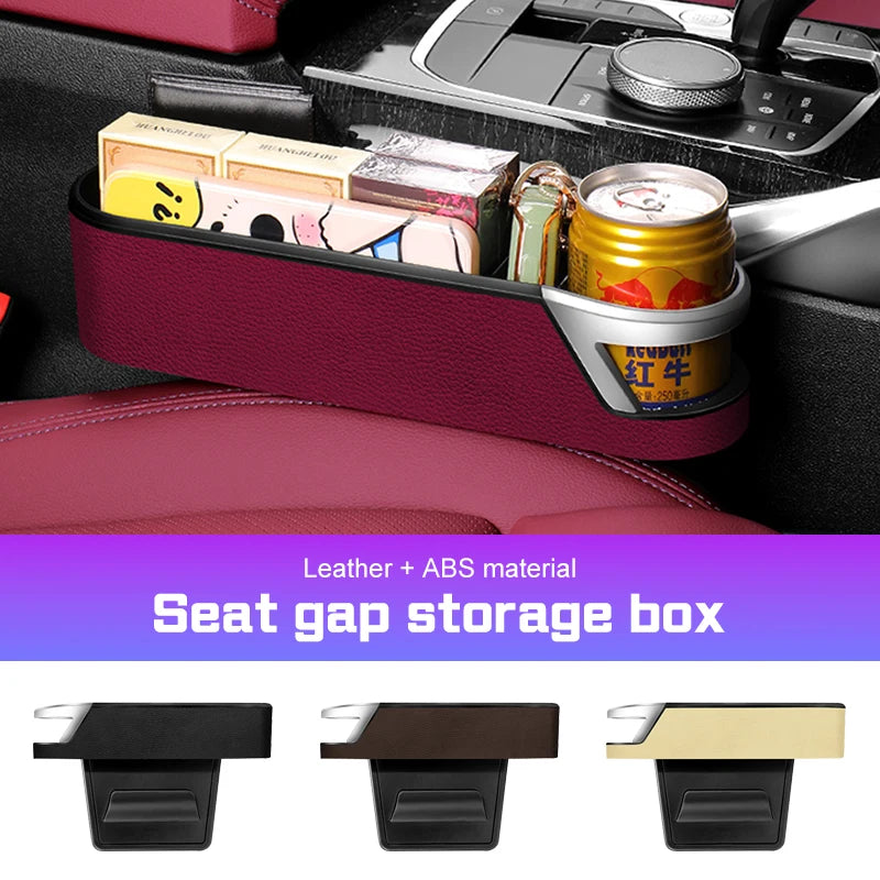 Compatible with Porsche Cayenne, Panamera, Macan, 718, Taycan, 911, 981, 970, and Cayman Car Seat Gap Storage Boxes.