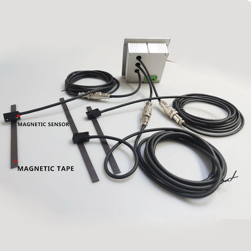 3 Axis LCD DRO Magnetic Linear Displacement Scale Sensor for CNC Machine Tooling Metal Digital Display Measuring Device