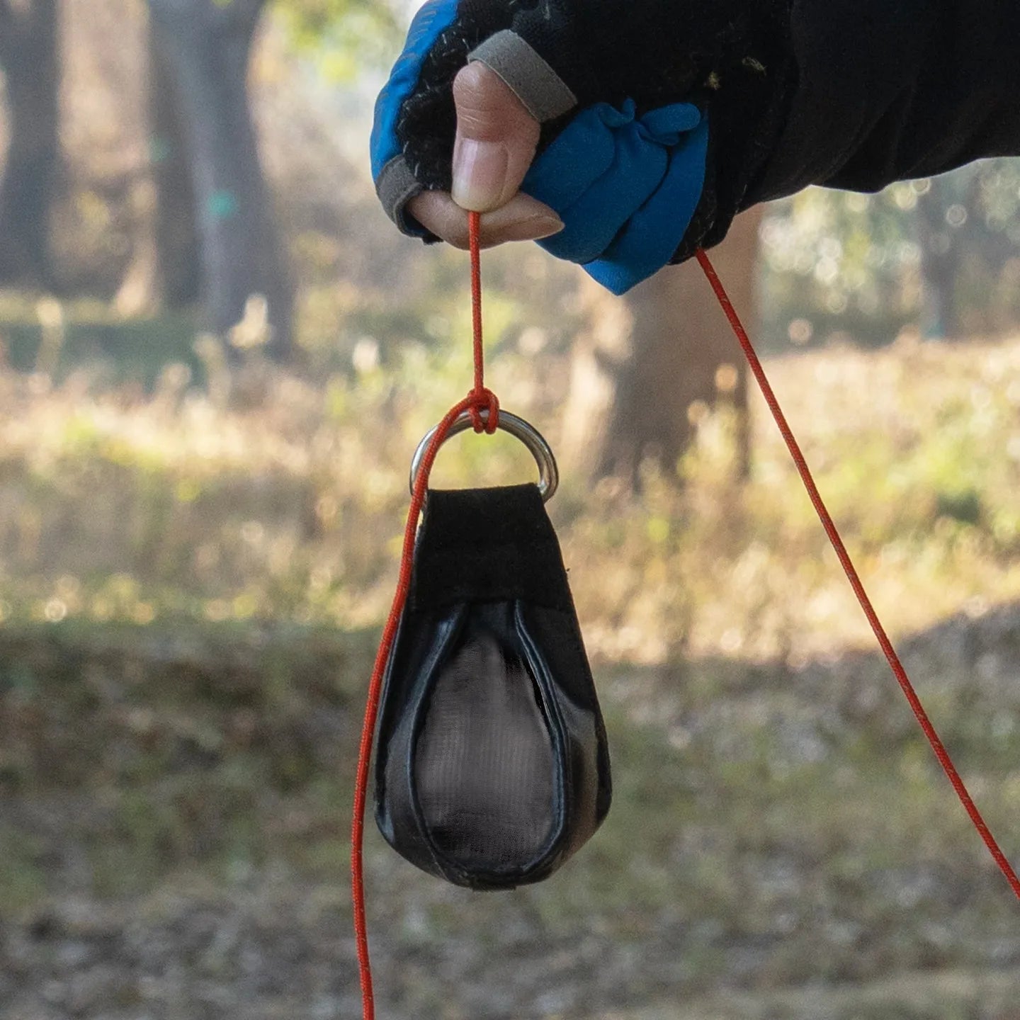 210G Throw Weight Pouch Arborist Tree Climbing Throw Line Mesh Rope Deployment Bag Rock Climbing Caving Outdoor Route Setting
