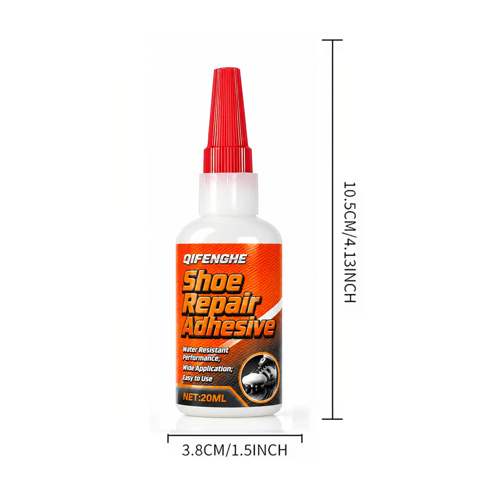 QIFENGHE 20ML Shoe Repair Adhesive, Waterproof Strong Glue for Sneakers Boots, Professional Shoe Repair Glue