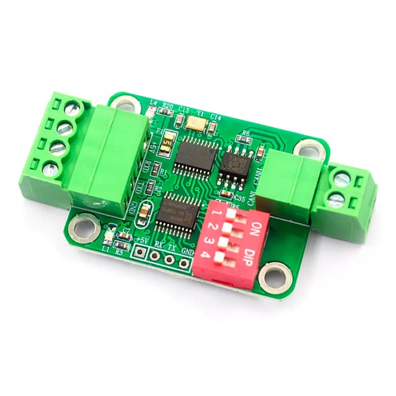 TTL serial port to CAN bus module TTL to RS232 module Serial port to CAN transparent transmission communication data module