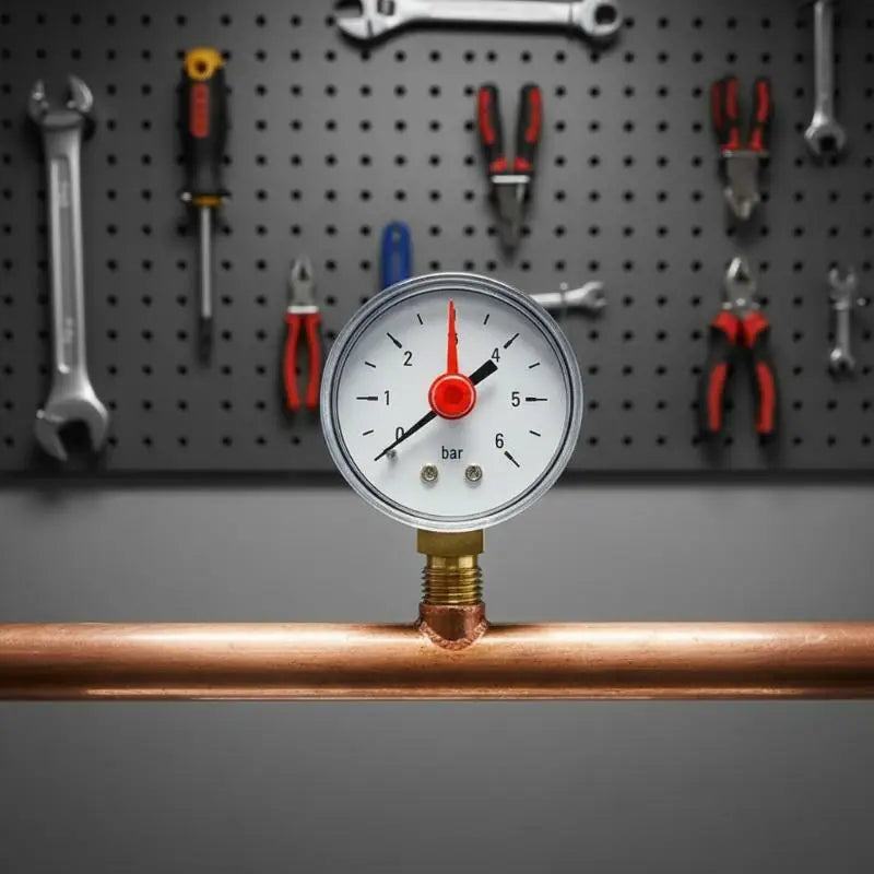 Radial Connection Pressure Gauge G1/4 Measuring Range 6Bar For Water Oil