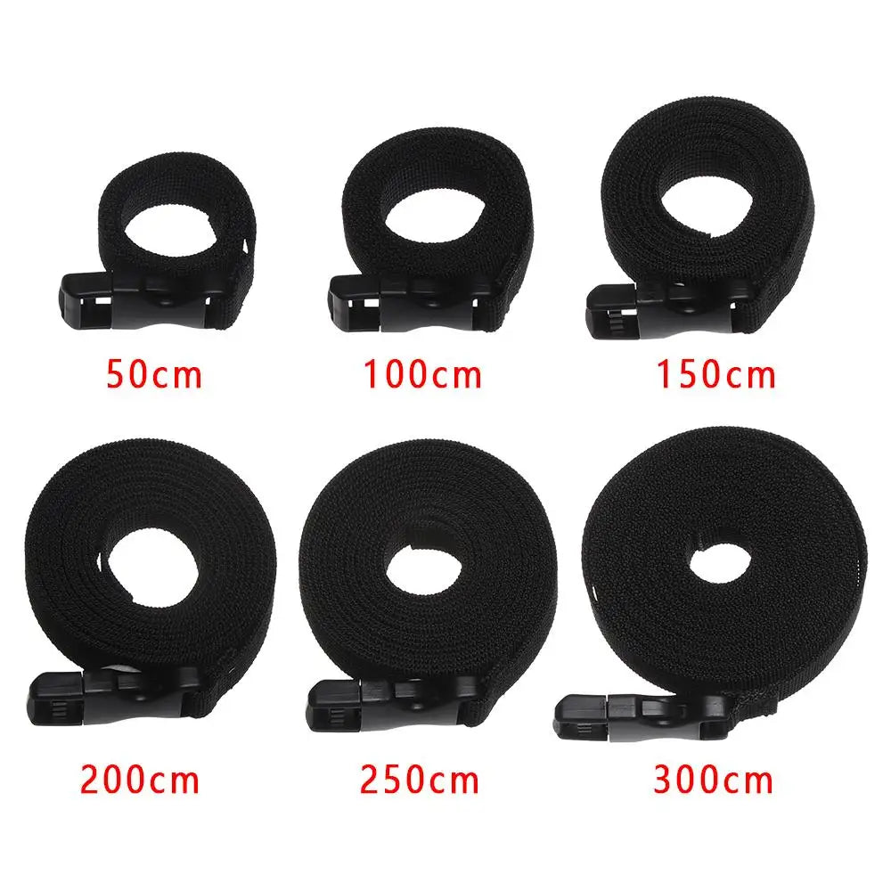 Durable Sleeping Bag Tighten Release Buckle Down Luggage Holder Belt Strap Travel Tied Kits Nylon Cargo Tie