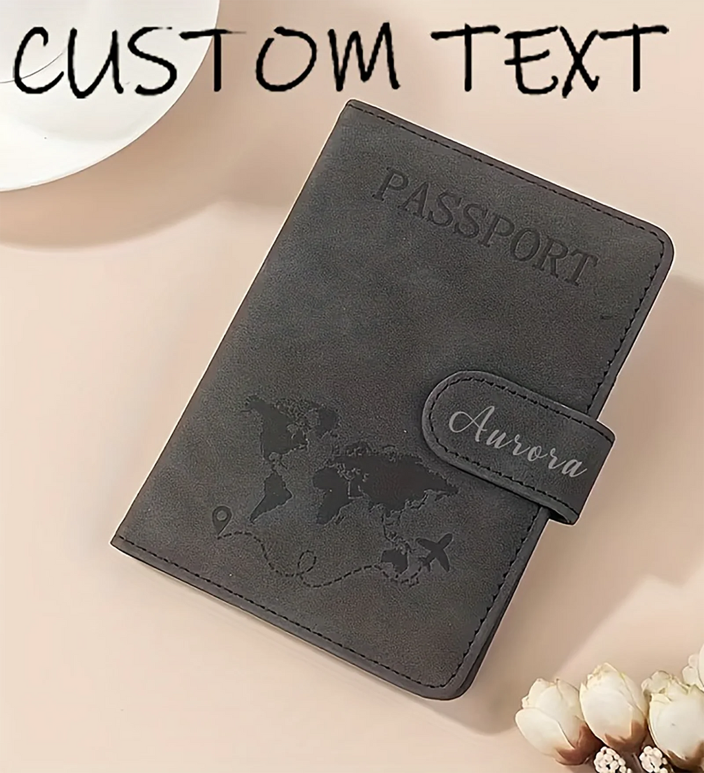 Personalized Name Passport Covers, Passport Holders, Wedding Gifts for Bridesmaids and Groomsmen, Passport Wallets