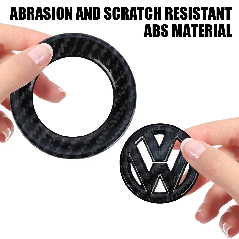 ABS Car Steering Wheel Emblem Badge Sticker for Volkswagen Polo Sharan Golf Scirocco Touran Touareg Tcross Tiguan B6 Accessories