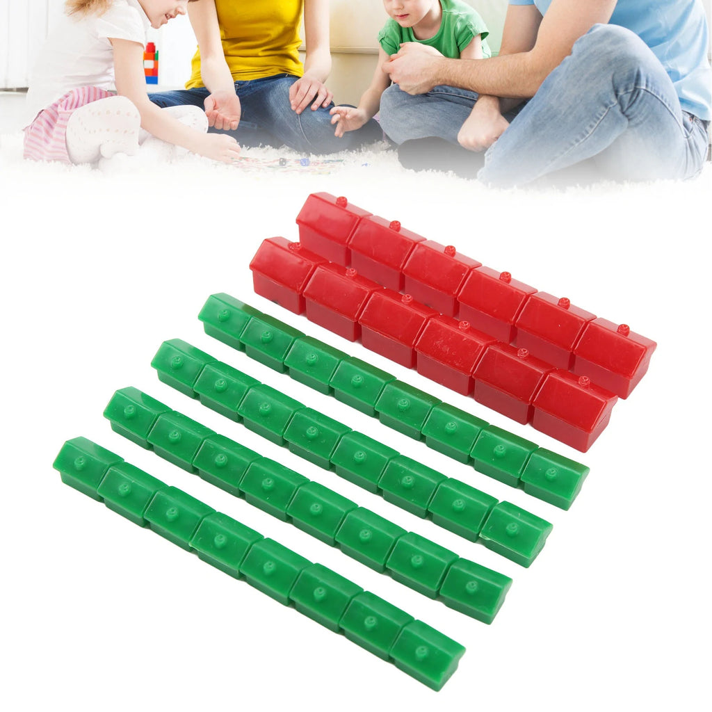 Monopoly Game Board Monopoly Game Accessories Game Hotel House Set Replaces Lost Damaged Original Parts