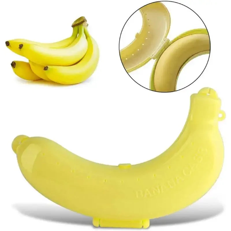 3pcs Banana Saver Outdoor Banana Protector Container Keeper Storage Box Fruit Saver Banana Case Banana Holder Lunch Travel