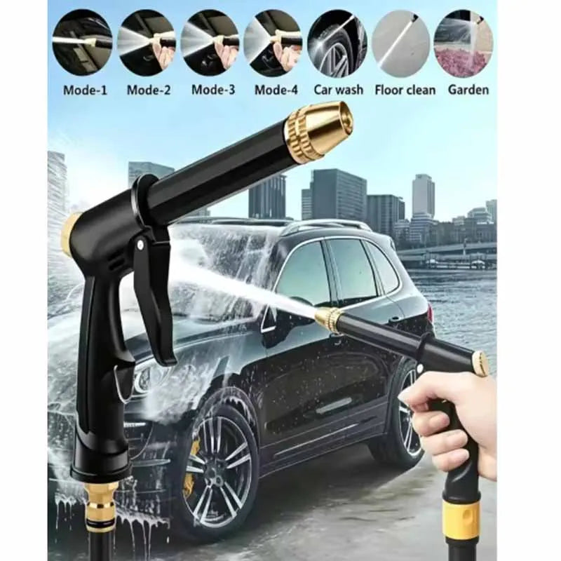 Black Gold High Pressure Car Wash Gun Brass Nozzle Water Sprayer