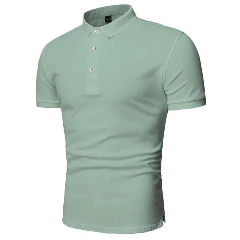 2026Cotton Polo Men Shirt Short Sleeve Polo Shirt Contrast Color Polo Summer Streetwear Casual Fashion Men tops